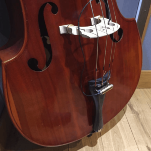 1960s 3/4 Double Bass (with adjustable bridge, pickup and soft case).