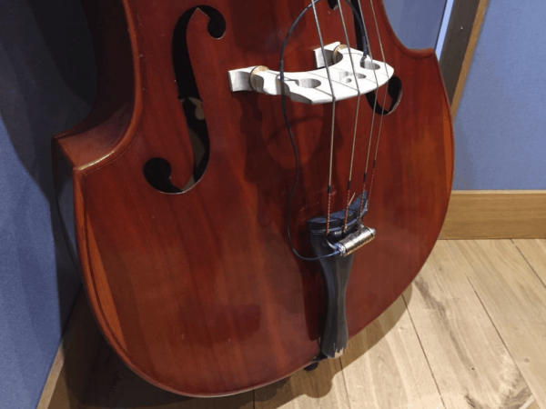 1960s 3/4 Double Bass (with adjustable bridge, pickup and soft case).